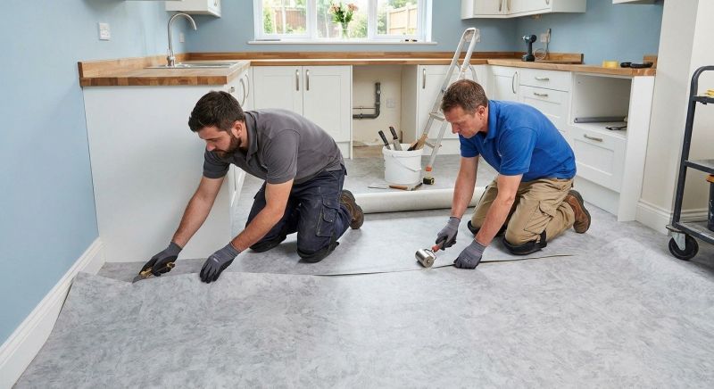 Sheet Linoleum Installation in Humble, TX
