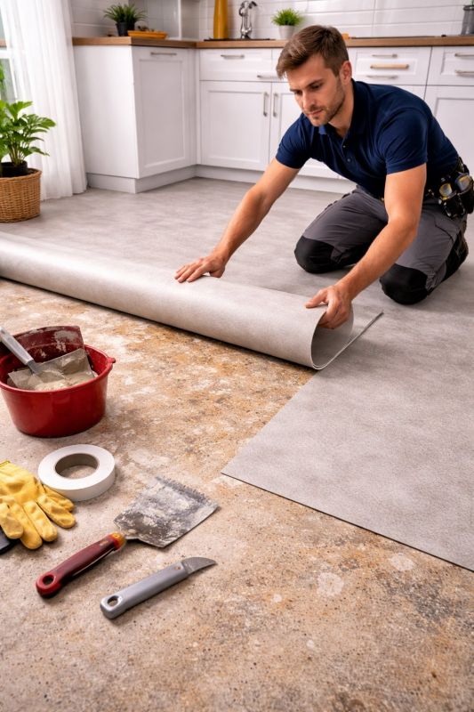Linoleum Floor Installation in Kingwood, TX