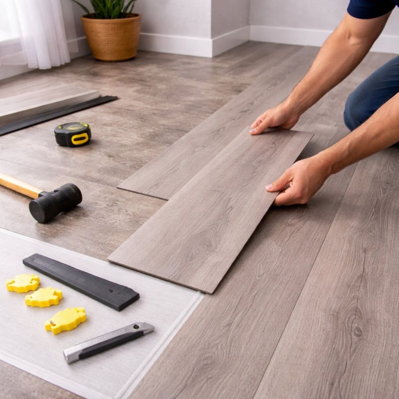 Luxury Vinyl Tile Installation in Santa Fe, TX