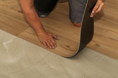 Sheet Linoleum Installation in Huffman, TX